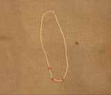 FIORI NECKLACE - PARASOL RED