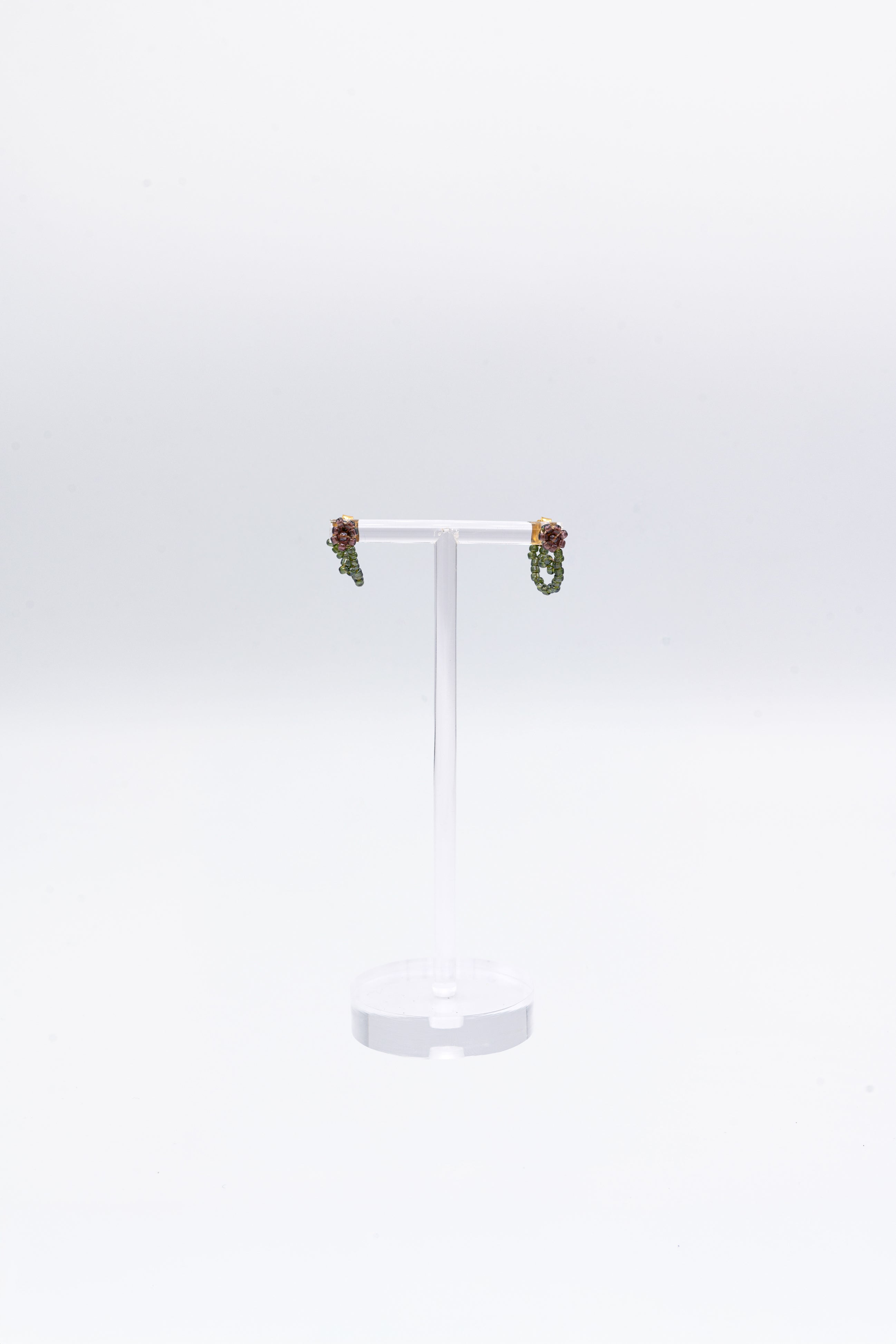 FIORI FULL FLOWER EARRINGS - ARTICHOKE