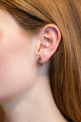 FIORI FULL FLOWER EARRINGS - ARTICHOKE