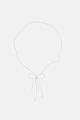 BOW NECKLACE - SILVER