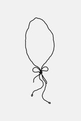BOW NECKLACE - BLACK