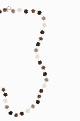 FIORI NECKLACE - MIXED BROWN