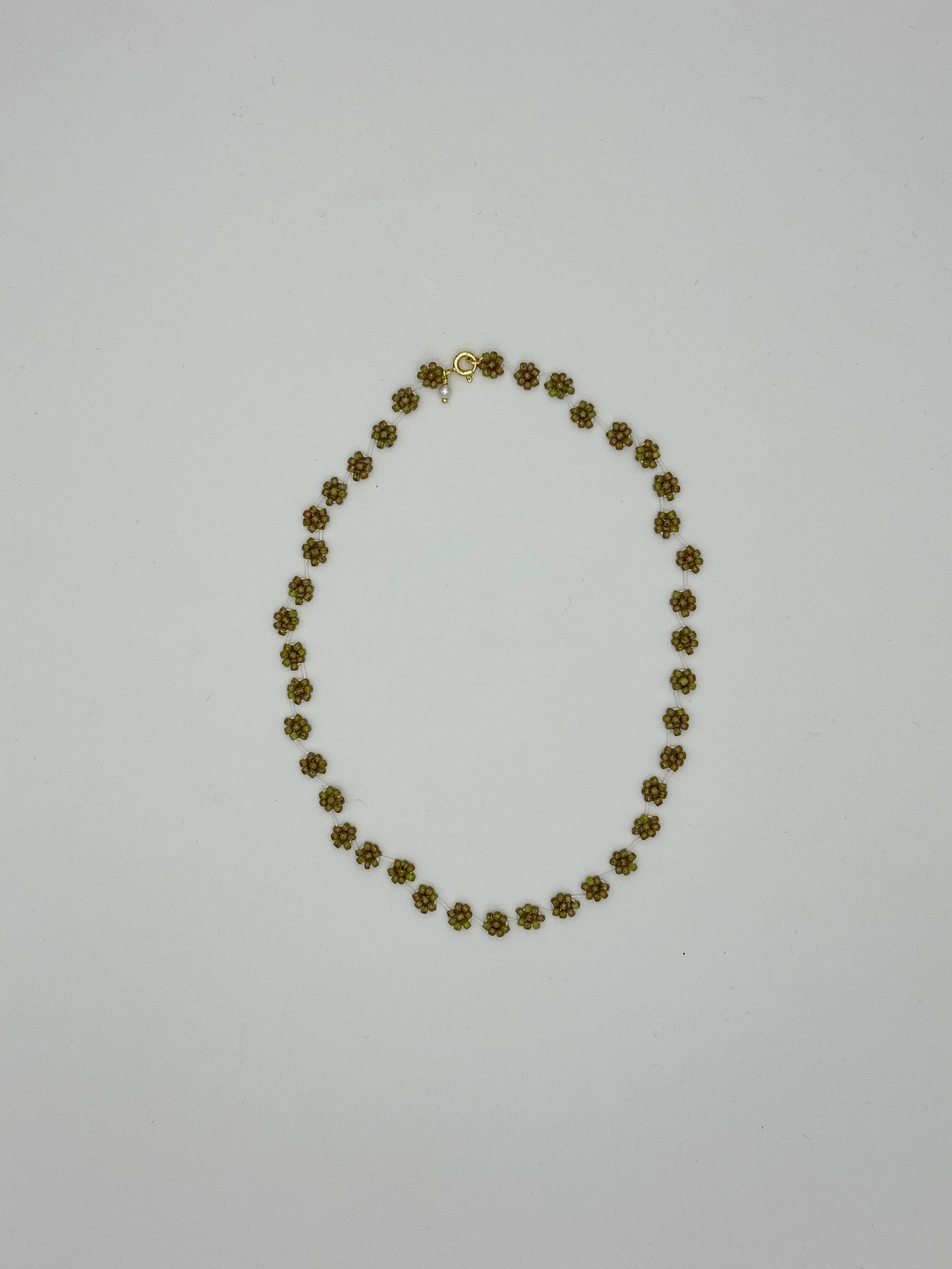 FIORI NECKLACE - OLIVE