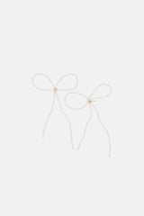 BOW EARRINGS GRANDE - SILVER
