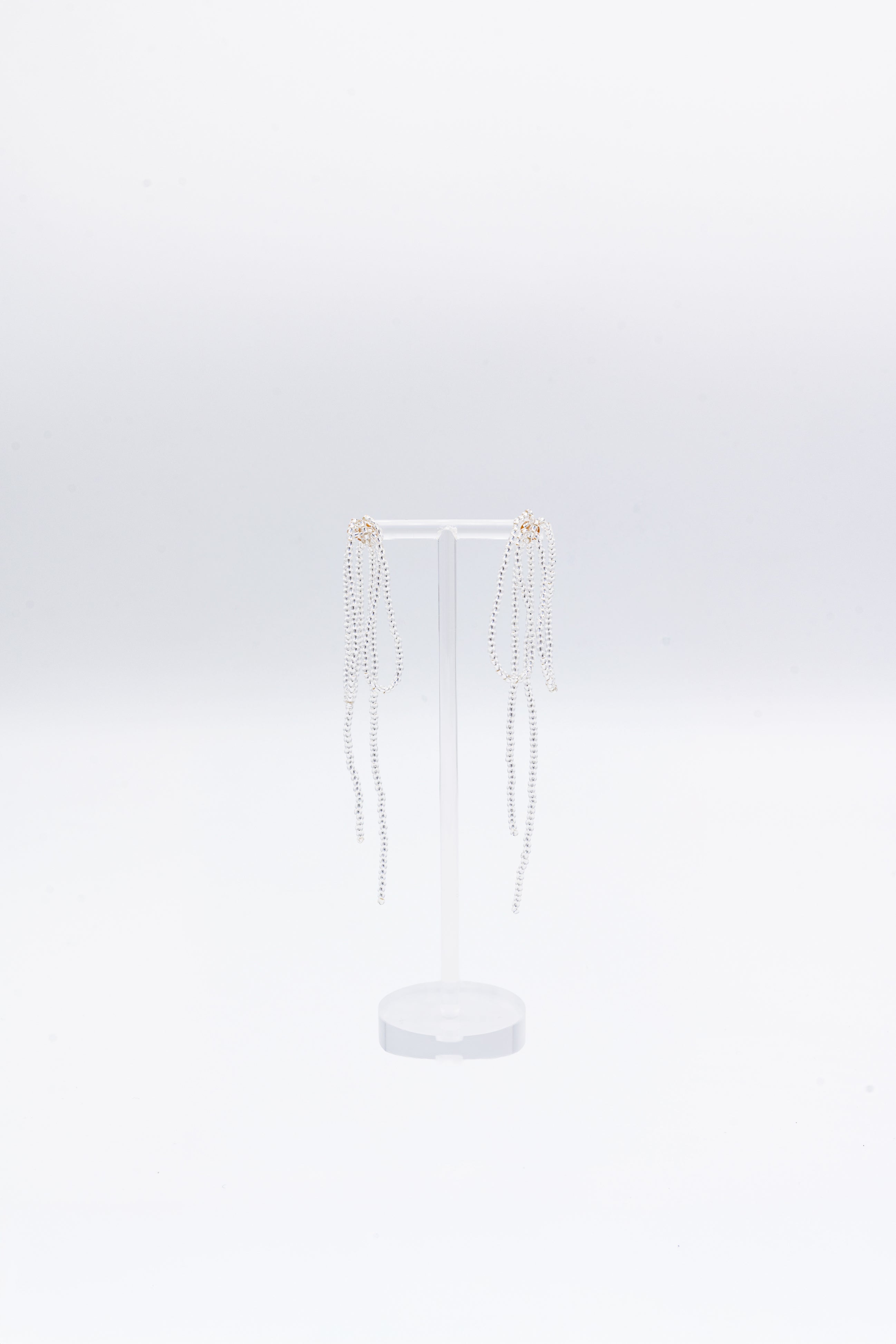 BOW EARRINGS GRANDE - SILVER