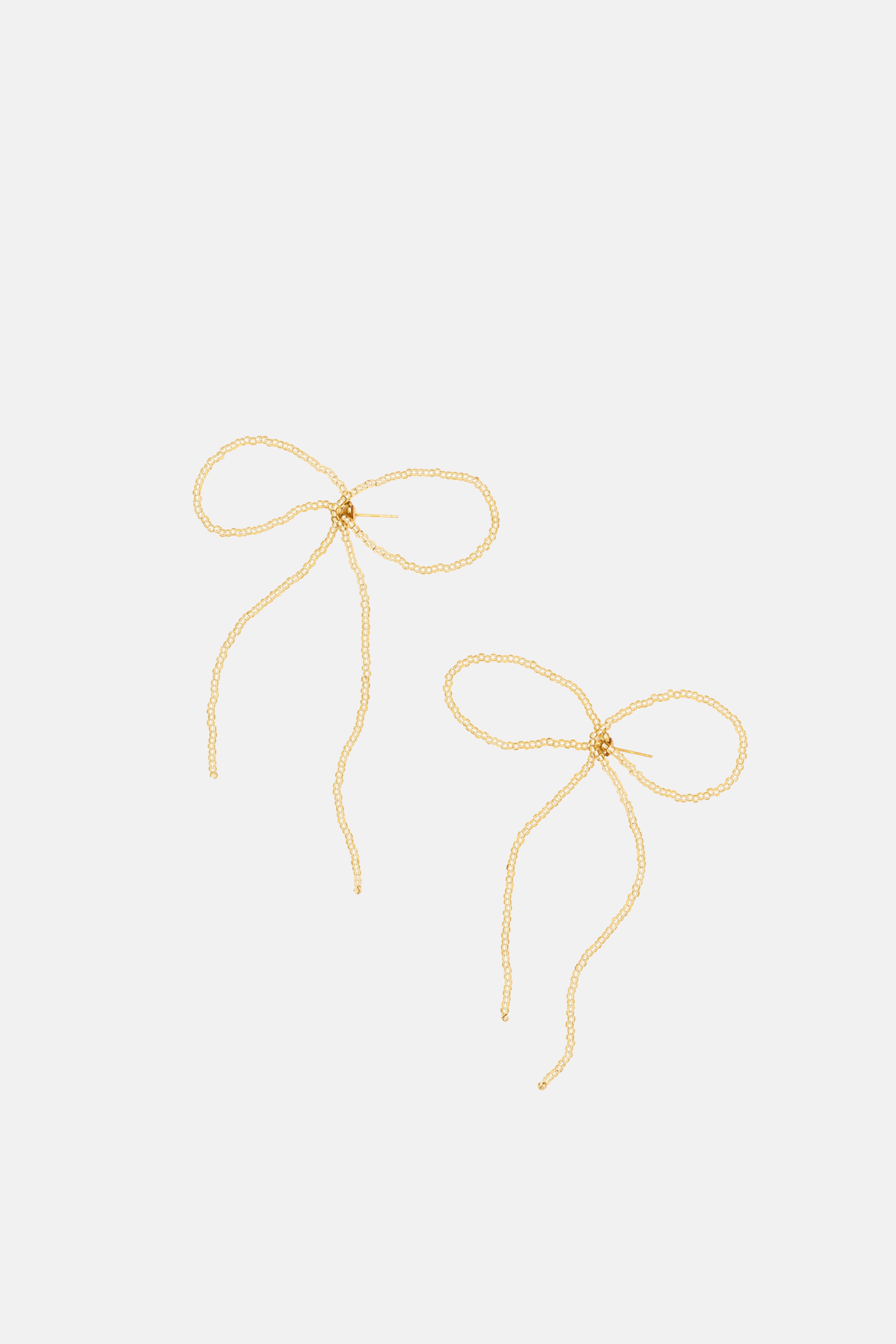 BOW EARRINGS GRANDE - GOLD