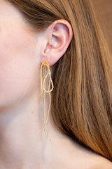 BOW EARRINGS GRANDE - GOLD