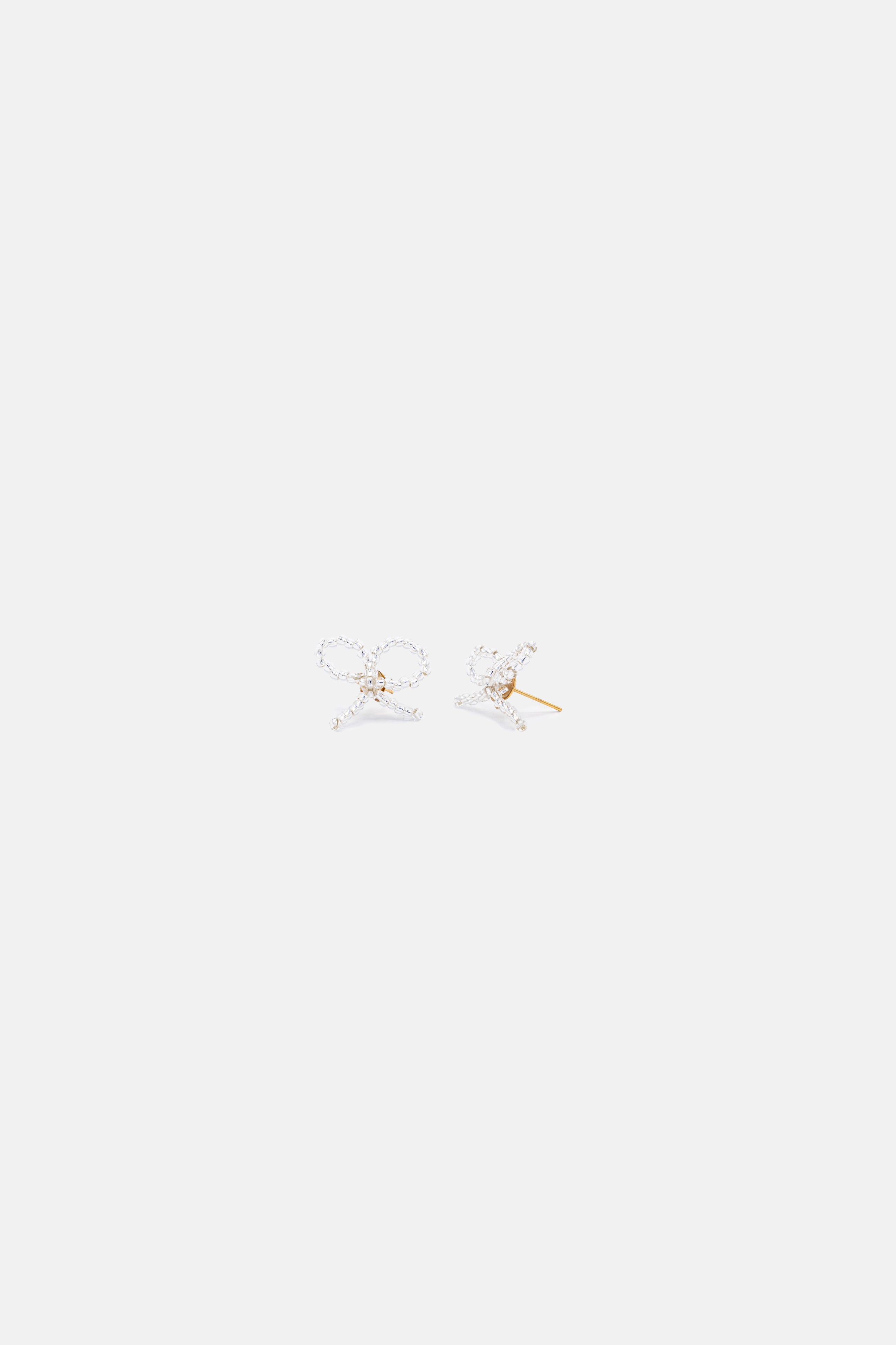 BOW EARRINGS PICCOLO - SILVER