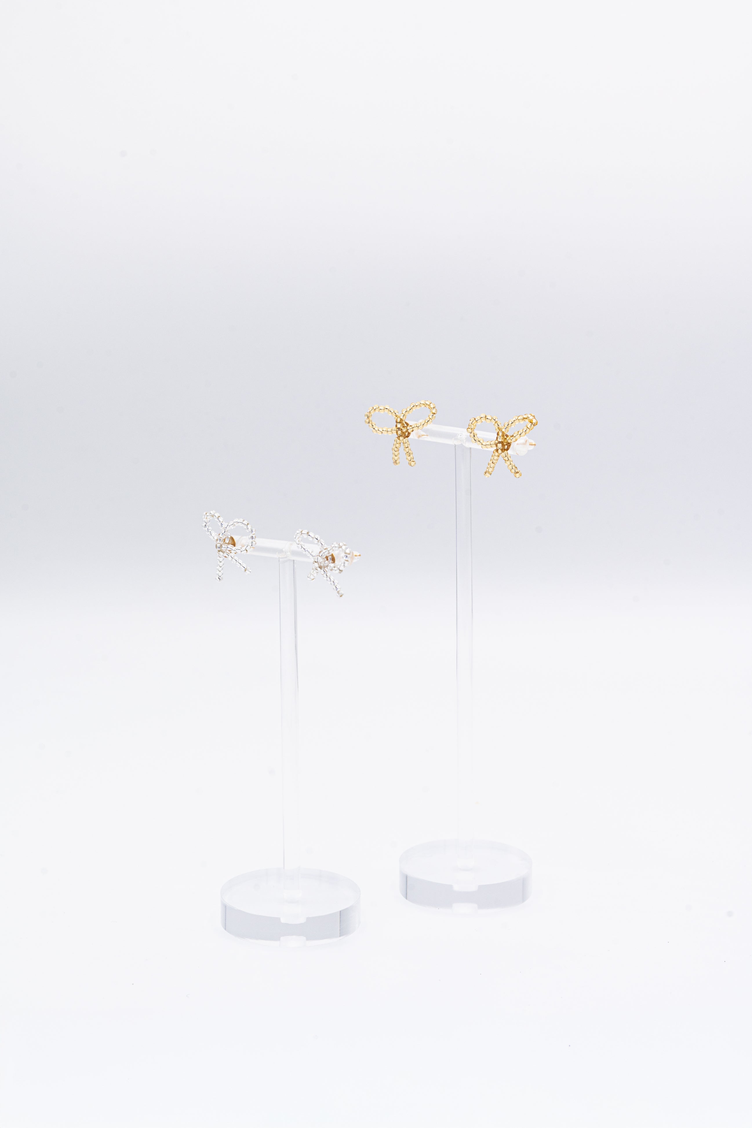 BOW EARRINGS PICCOLO - SILVER