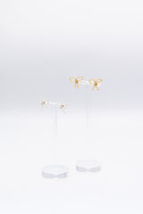 BOW EARRINGS PICCOLO - GOLD