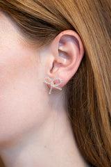 BOW EARRINGS PICCOLO - SILVER