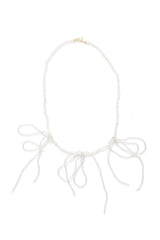Labro Piccolo Pearl Necklace met drie strikken