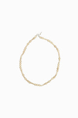 Piccolo White Fossil necklace in matching material; bracelet sold separately