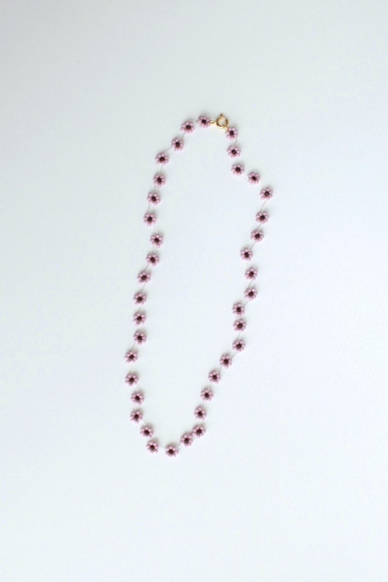 Fiori necklace_lilac